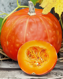 Pumpa Rouge Vif Detampes frön Cucurbita maxima ettårig