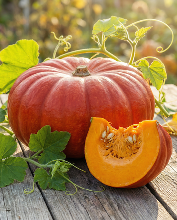 Pumpa Rouge Vif Detampes (Cucurbita maxima) – frön för ettårig grönsak från SeedsChoice