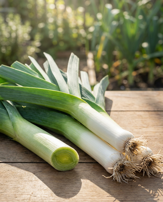 Purjolök Zwitserse Reuzen (Allium porrum) – ettåriga grönsaksfrön från SeedsChoice