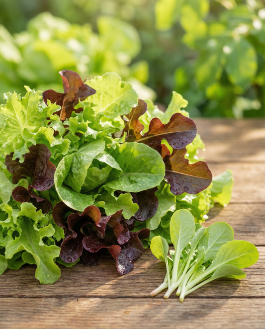 Babyleaf-sallat Blandning (Lactuca sativa) – ettåriga grönsaksfrön från SeedsChoice