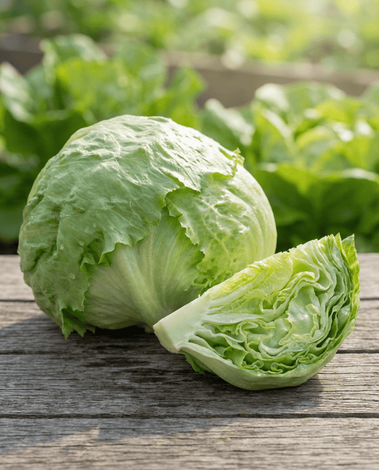 Isbergsallat Great Lakes 118 (Lactuca sativa) – ettåriga grönsaksfrön från SeedsChoice