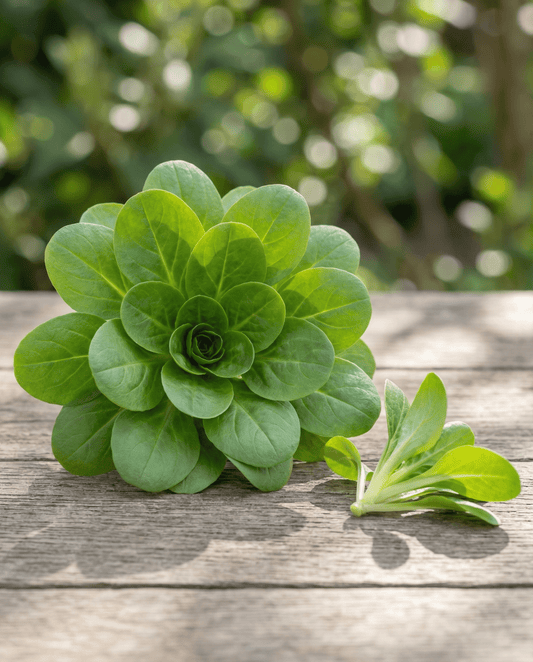 Vårsallat Groene Volhart 2 (Valerianella locusta) – frön till ettårig grönsak från SeedsChoice
