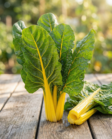 Swiss Chard Yellow (Beta vulgaris) – ettåriga grönsaksfrön från SeedsChoice