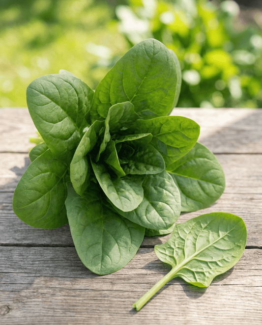 Spenat Amsterdam Large Leaved (Spinacia oleracea) – frön för ettårig grönsak från SeedsChoice