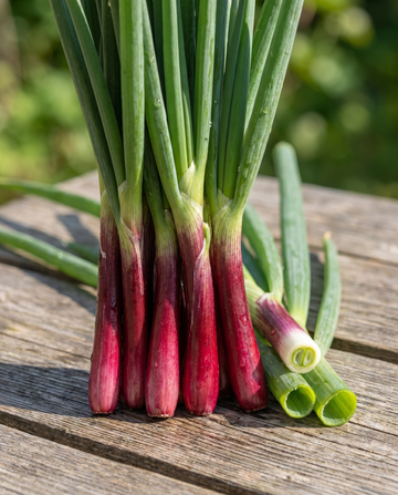 Red Ninja salladslök (Allium fistulosum) – fleråriga grönsaksfrön från SeedsChoice