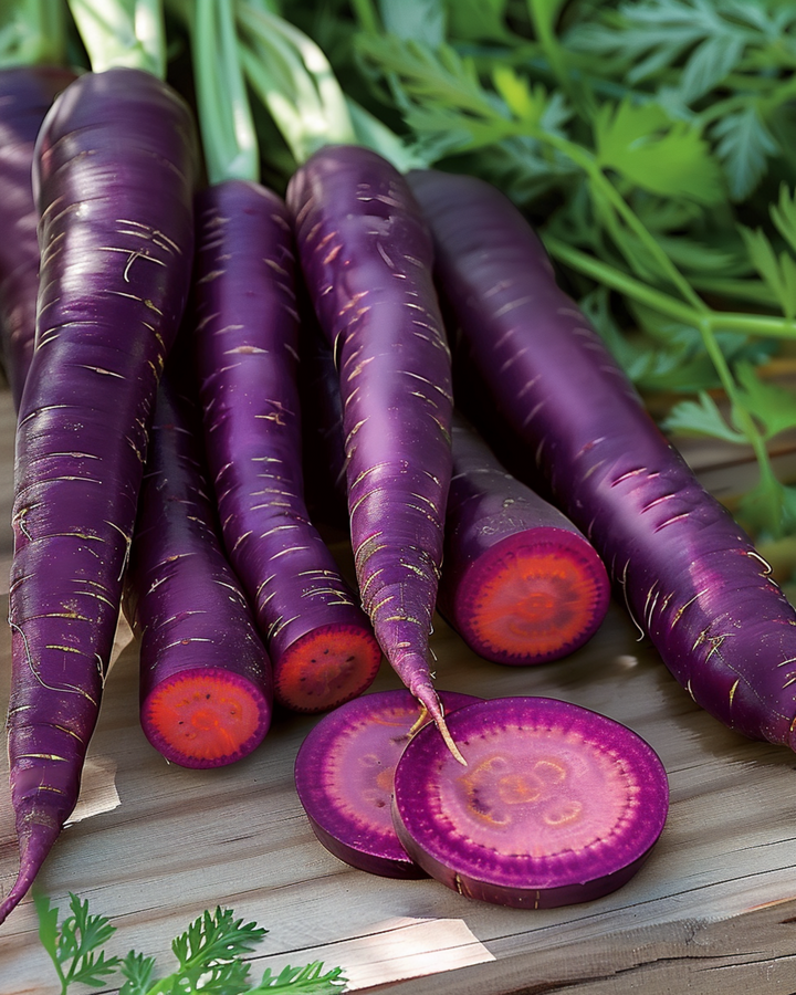 Sommarmorot Purple Sun F1 frön (Daucus carota) – ettårig grönsak