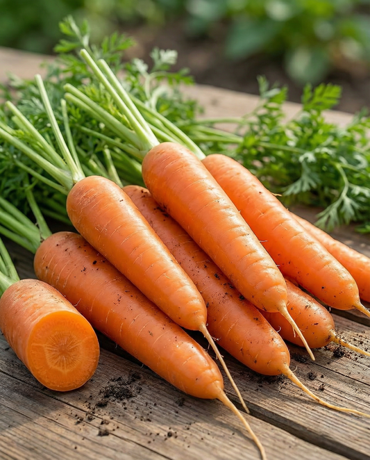 Sommarmorot Flyaway F1 (Daucus carota) – ettåriga grönsaksfrön från SeedsChoice