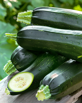 Sommarsquash Black Beauty frön Cucurbita pepo ettårig