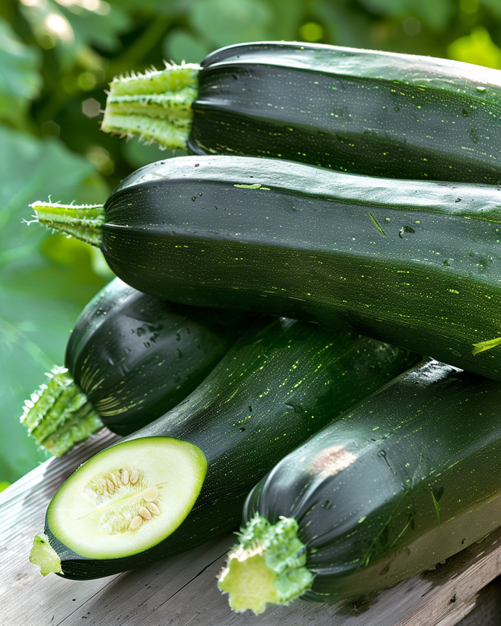 Sommarsquash Black Beauty frön (Cucurbita pepo) – ettårig grönsak