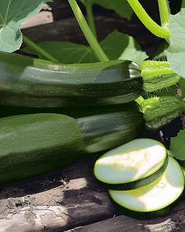 Black Forest F1 zucchinifrön Cucurbita pepo – ettårig klätterväxt