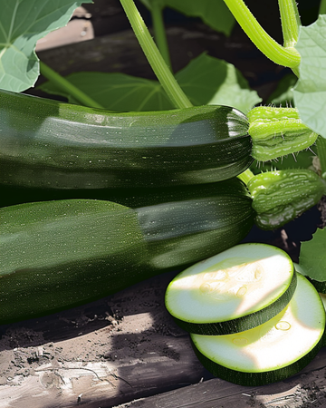Black Forest F1 klätterzucchinifrön (Cucurbita pepo) – ettårig klätterväxt