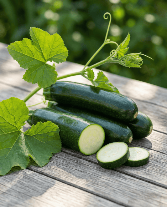 Black Forest F1 klätterzucchini (Cucurbita pepo) – ettåriga klätterfrön från SeedsChoice
