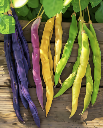 Störböna Three Color Mix frön (Phaseolus vulgaris) – ettårig grönsak
