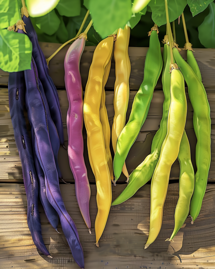 Störböna Three Color Mix frön (Phaseolus vulgaris) – ettårig grönsak