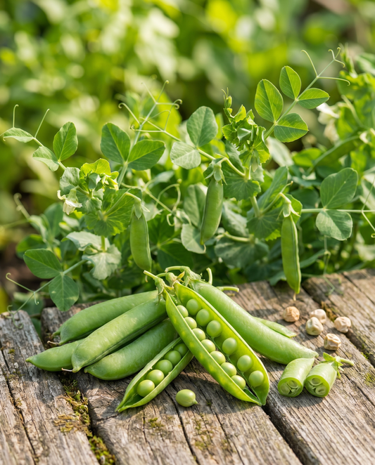 Ärtor American Wonder (Pisum sativum) – ettåriga grönsaksfrön från SeedsChoice