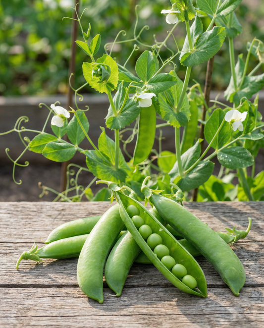 Ärtor Marktveroveraar frön (Pisum sativum) – ettåriga grönsaksfrön från SeedsChoice