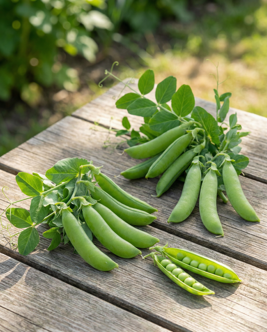 Sockerärtor De Grace (Pisum sativum) – ettåriga grönsaksfrön från SeedsChoice