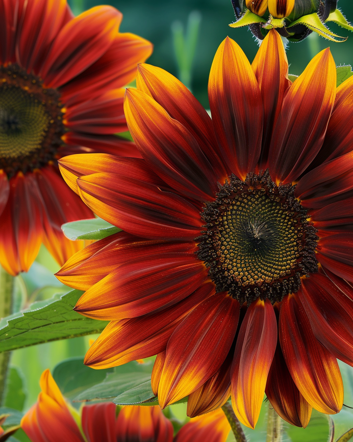 Solrosfrön Sunset Mixed (Helianthus annuus) – ettårig blomma