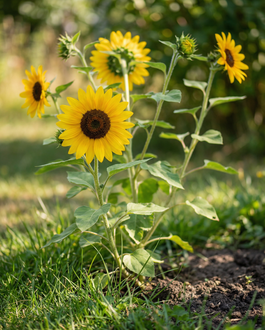 Solros Henri Wilde (Helianthus annuus) – ettåriga blomsterfrön från SeedsChoice