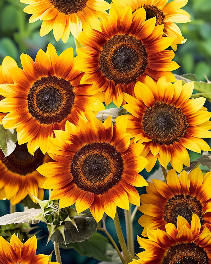Solrosfrön Fantasy 70 cm (Helianthus annuus) – ettårig blomma