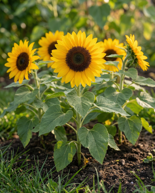 Solros Pacino (Helianthus annuus) – ettåriga blomsterfrön från SeedsChoice