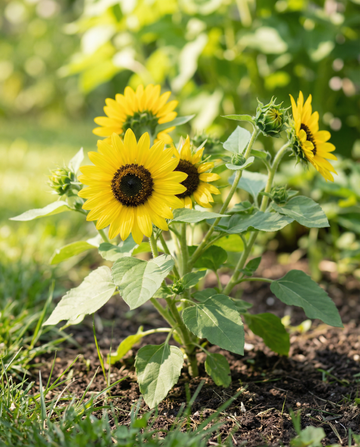 Solros Irish Eyes (Helianthus annuus) – ettåriga blomsterfrön från SeedsChoice