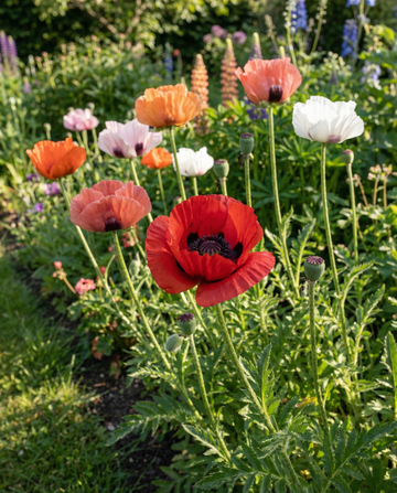 Orientalisk vallmo-mix (Papaver orientale) – frön för flerårig blomma från SeedsChoice