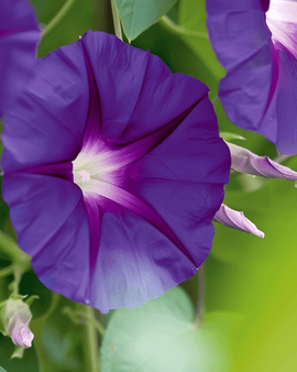 Ipomoea Purpurea Frön Knowlians Black Ettårig Klätterväxt Mörkvioletta Blommor