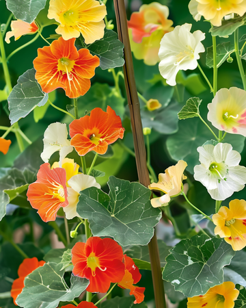 Krasse Jewel Of Africa Climber frön (Tropaeolum majus) – ettårig klätterväxt
