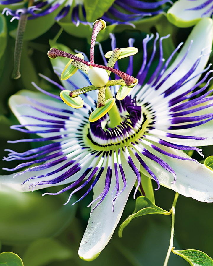 Blå passionsblomma klätterväxt frön (Passiflora caerulea) – klätterväxt
