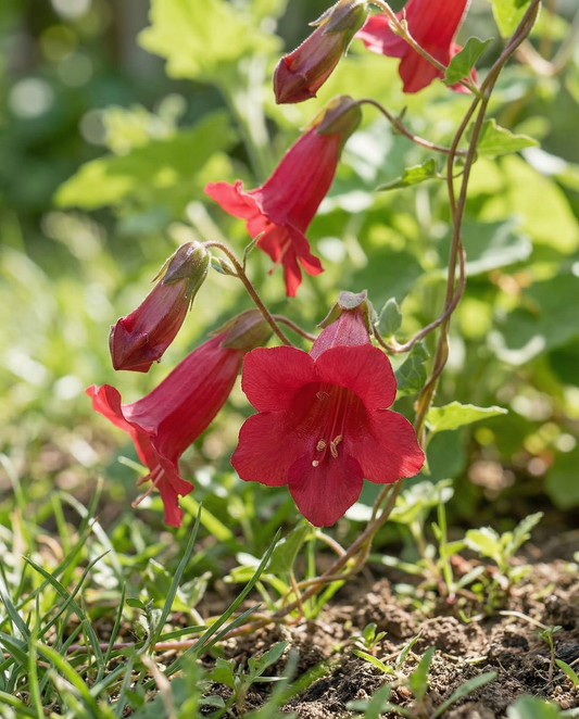 Lejonmynt Red Dragon Climber (Asarina wislizensis) – ettårig klätterväxt frön från SeedsChoice