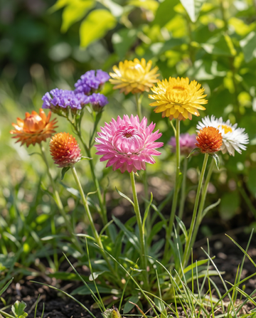 Everlasting Mix för torkade buketter – ettåriga blomsterfrön från SeedsChoice