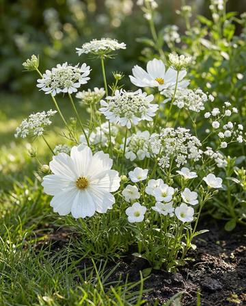 Sommarblommor Sweet White mix blommor – ettåriga blomsterfrön från SeedsChoice