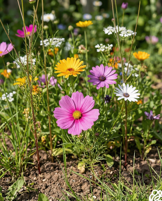 Färgglad snittblomsblandning 60 cm – ettåriga blomsterfrön från SeedsChoice