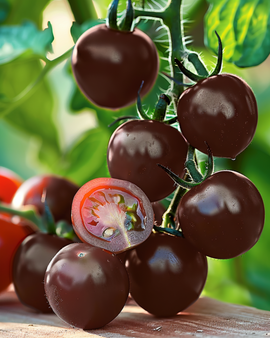 Cherry Tomato Black Cherry-frön Solanum lycopersicum, ettårig sort