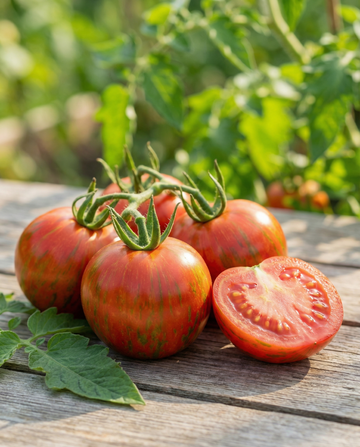 Tomat Tigerella (Solanum lycopersicum) – ettåriga grönsaksfrön från SeedsChoice