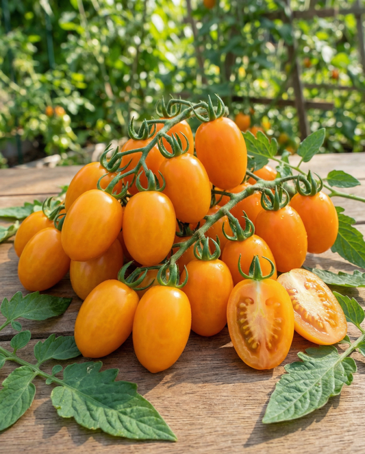 Körsbärstomat Dolly F1 (Solanum lycopersicum) – ettåriga grönsaksfrön från SeedsChoice
