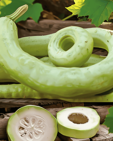 Cucuzzi Gourd Italian Snake frön (Lagenaria siceraria) – ettårig