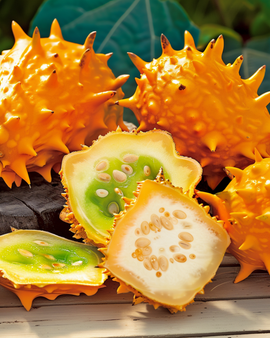 Horned Melon frön Cucumis Metuliferus Ettårig Fruktvariant