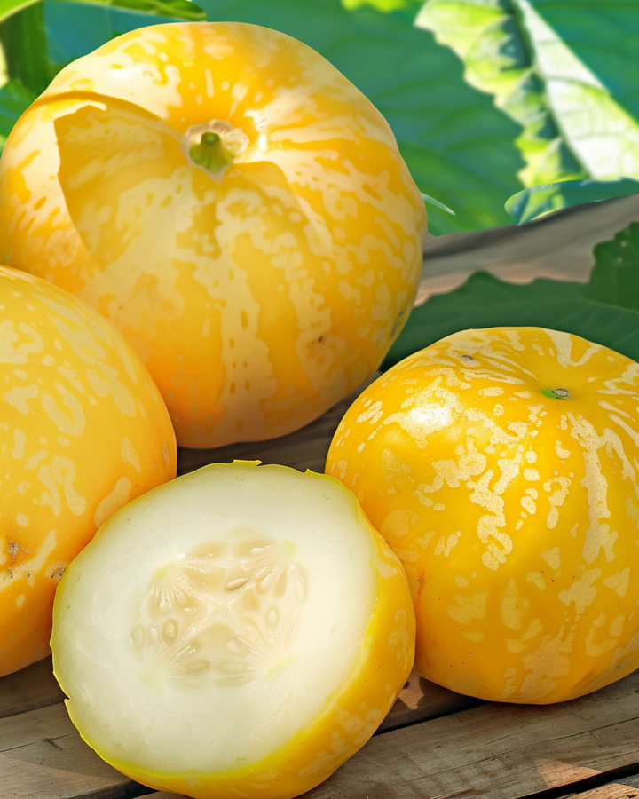 Gurka Lemon Apple frön (Cucumis sativus) – ettårig grönsak