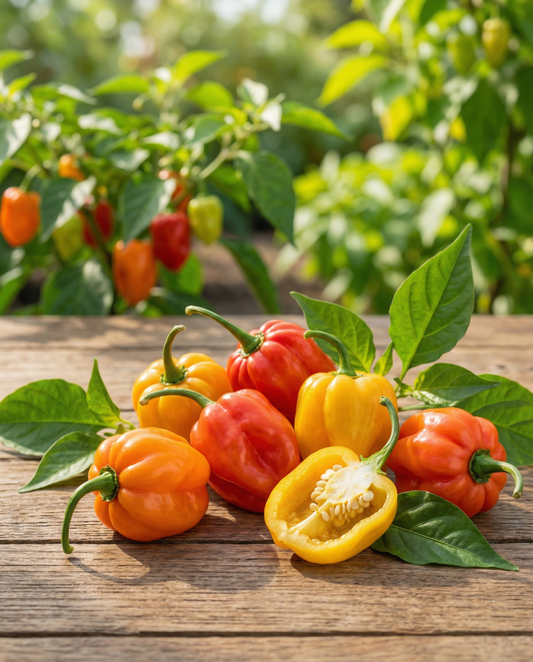Habanero Pepper Mixture (Capsicum chinense) – ettåriga grönsaksfrön från SeedsChoice