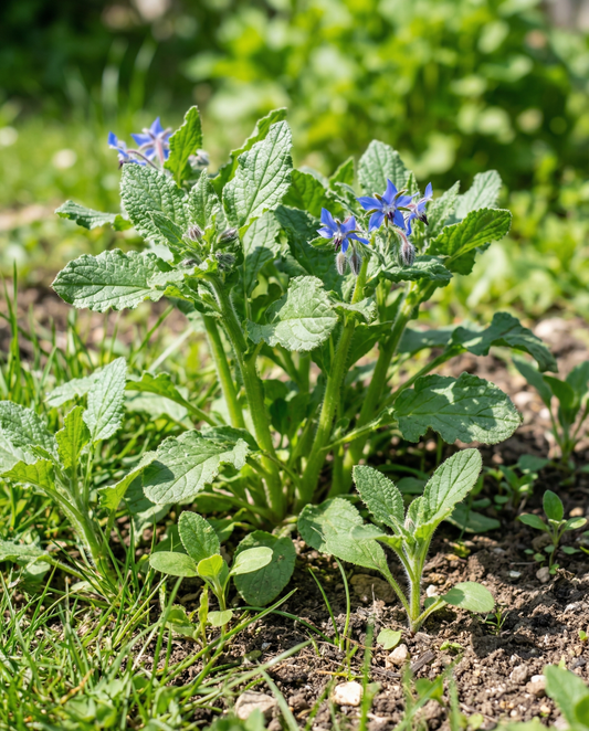 Gurkörts-mikrogrönt (Borago officinalis) – ettåriga mikrogröntfrön från SeedsChoice