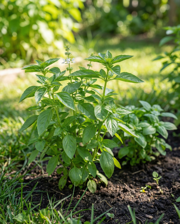 Citronbasilika Citrus Aroma (Ocimum basilicum) – frön till ettårig ört från SeedsChoice