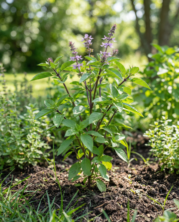 Kanelbasilika aromatiska blad (Ocimum basilicum) – ettåriga örter från SeedsChoice