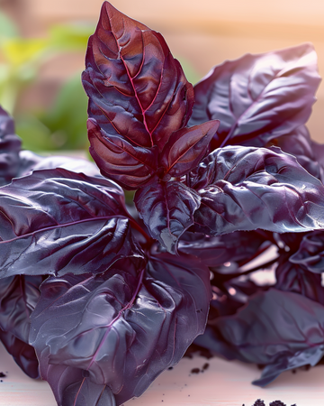 Basilika Red Lizzy frön (Ocimum basilicum) – ettårig ört