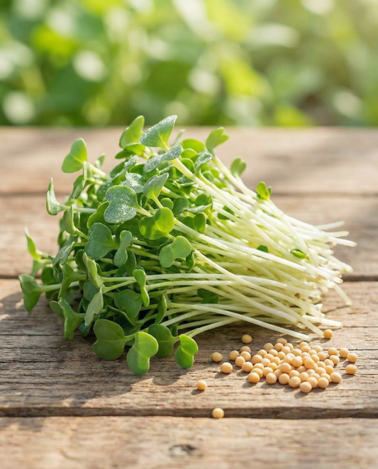 Senap groddar (Sinapis alba) – ekologiska ettåriga groddfrön från SeedsChoice