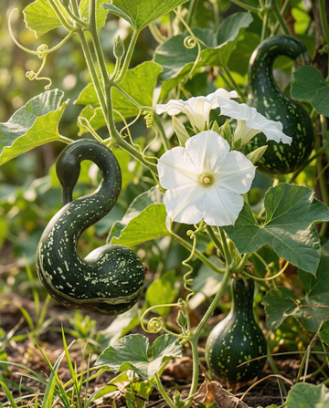 Speckled Swan Gourd Ornamental (Lagenaria siceraria) – ettåriga frön från SeedsChoice