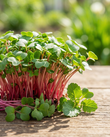 Rädisa Daikon Red mikrogrönt (Raphanus sativus) – ettåriga mikrogröntfrön från SeedsChoice