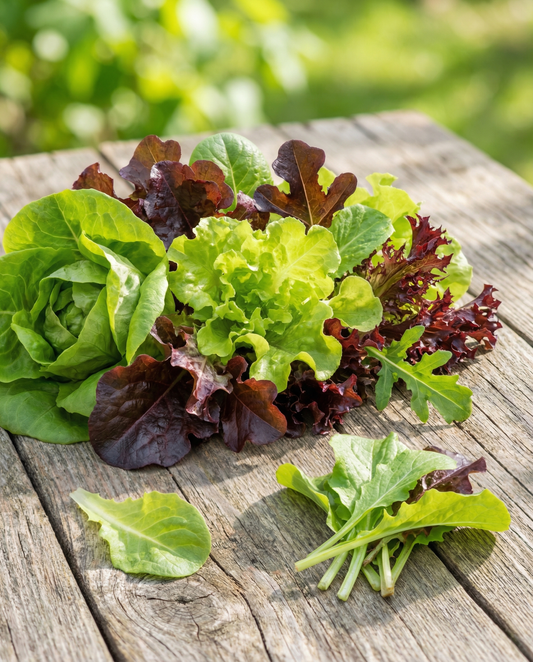 Sallad blandning mikrogrönt baby leaf mix (Lactuca sativa) – ettåriga mikrogröntfrön från SeedsChoice