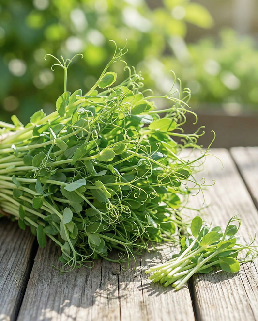 Ärtskott mikrogrönt (Pisum sativum) – ettåriga mikrogröntfrön från SeedsChoice